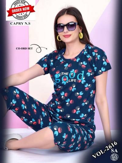 DN 2616 BY SUMMER SPECIAL DESIGNER NIGHT SUITS WHOLESALER IN INDIA